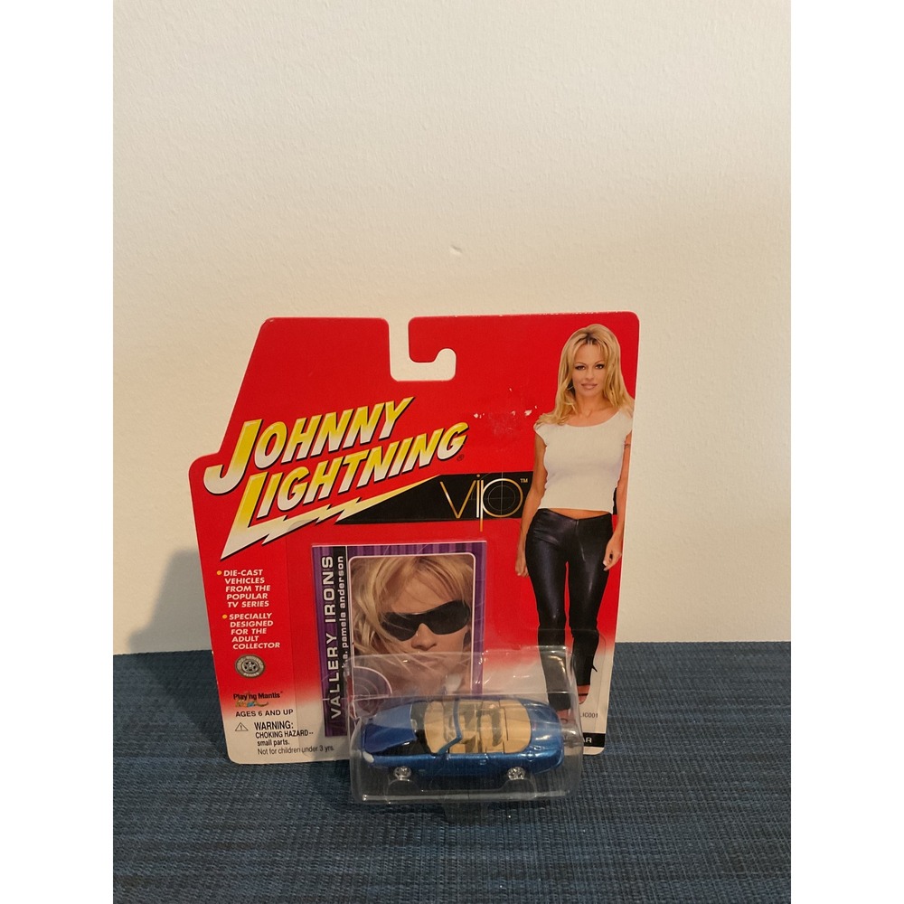 Johnny Lightning VIP  Blue Convertible 1:64 Die-Cast Pamela Anderson